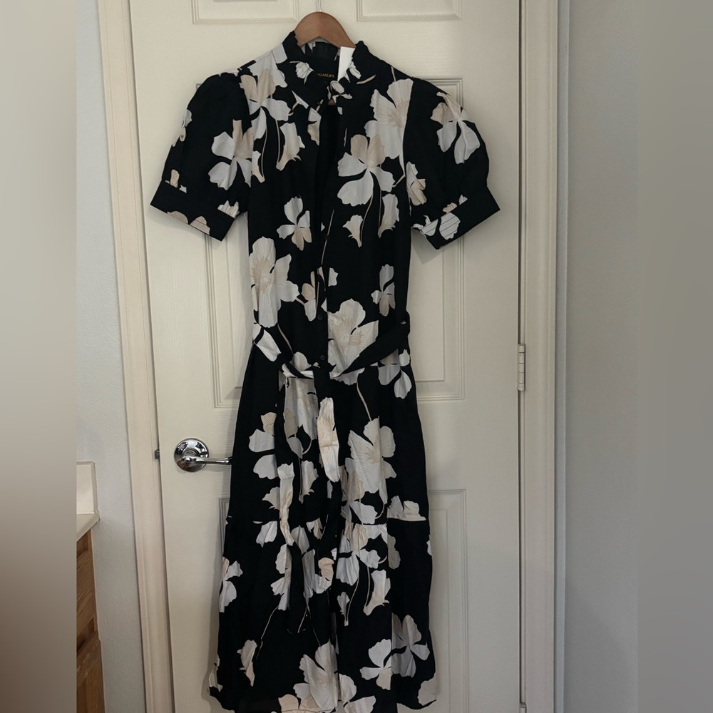Sugarless black floral dress